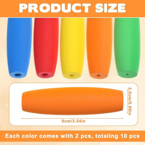 10PCS Crochet Hook Grips, Ergonomic Crochet Hook Grip for Crocheting and Knitting, Soft Removable Crochet-Hooks Handle for 2mm to 10mm Hooks in Kuwait