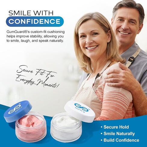 Denture Putty Pack Reline Set - Versatile, Fast Self-Curing - for Custom Fit & Comfort in Dentures, with Multiple Applications & Watertight Seal 2 Pack in Saudi Arabia