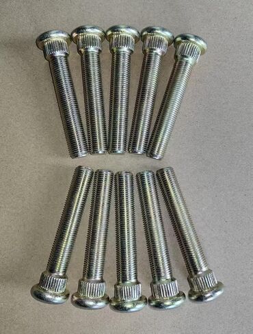10 PCS Extended Longer Than Stock Serrated Wheel Stud Bolts 1/2-20 Thread 0.625 in. Knurl, 3 in. Length Replacement for Most Ford & Jeep Mazda Lincoln Mercury in Saudi Arabia