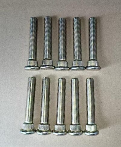 10 PCS Extended Longer Than Stock Serrated Wheel Stud Bolts 1/2-20 Thread 0.625 in. Knurl, 3 in. Length Replacement for Most Ford & Jeep Mazda Lincoln Mercury in Saudi Arabia