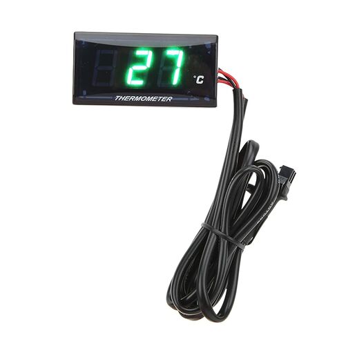 Motorcycle Water Temp with M10 Sensor, Universal 12V Water Temperature Gauge for Real Time Engine Monitoring, Digital LCD Display (Green Backlight) in Kuwait