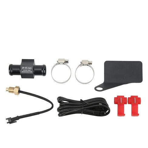 Motorcycle Water Temp with M10 Sensor, Universal 12V Water Temperature Gauge for Real Time Engine Monitoring, Digital LCD Display (Green Backlight) in Kuwait