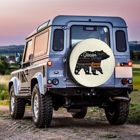 RV غطاء إطار احتياطي National Park Explorer مقاوم للماء والغبار عالمي لمقطورة SUV Van Camp Travel Trailer 12 "13" 14 "15" 16 "17 بوصة عجلة in Kuwait
