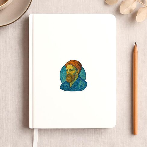 (3 Pack) Tertullian Post-Impressionist Gogh Style Sticker (2.75" x 3.25") in Kuwait