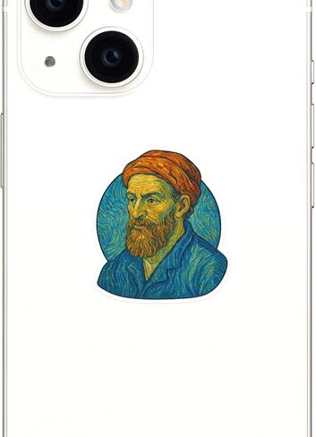 (3 Pack) Tertullian Post-Impressionist Gogh Style Sticker (2.75" x 3.25") in Kuwait