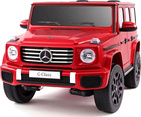 ألعاب ركوب ELEMARA بمقعدين 24 فولت للأطفال الكبار، سيارة مرسيدس بنز G-Class G500 الكهربائية للأطفال، سيارة ركوب رباعية الدفع مع جهاز تحكم عن بعد، سيارات الدفع الرباعي التي تعمل بالبطارية، بلوتوث، موسيقى وقرن، بطارية منخفضة موجه، أسود in Kuwait