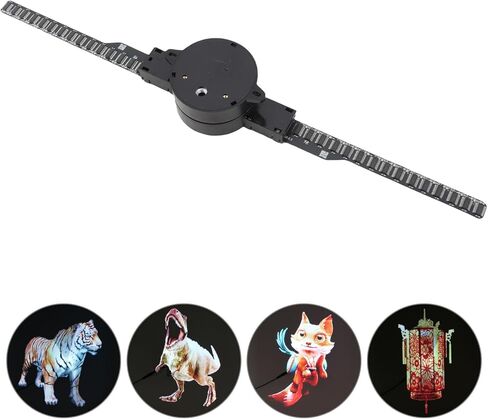 3D Hologram Fan, 16.5in WiFi 3D Projector with 224 LED Light Beads for Business Store Advertising, Supports PC Control (US Plug) in Kuwait