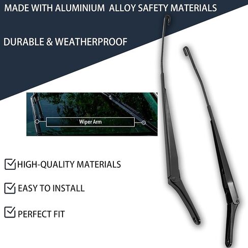 42514 42515 1 Pair Front Windshield Wiper Arm Kit Fits Compatible with Chevrolet GMC Isuzu 2004-2012 Colorado Canyon i-280 i-290 i-350 i-370 Replace OE 12335800 12335801 88958225 88958227 in Saudi Arabia