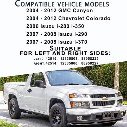 42514 42515 1 Pair Front Windshield Wiper Arm Kit Fits Compatible with Chevrolet GMC Isuzu 2004-2012 Colorado Canyon i-280 i-290 i-350 i-370 Replace OE 12335800 12335801 88958225 88958227 in Saudi Arabia
