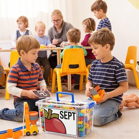 Sabary 12 Pcs Months of The Year Stickers for Classroom Storage Bins, 8.66"x6.69" Holiday Monthly Planner Stickers Calendar Month Headliners Wall Bulletin Board Decoration for Students School Teachers in Saudi Arabia