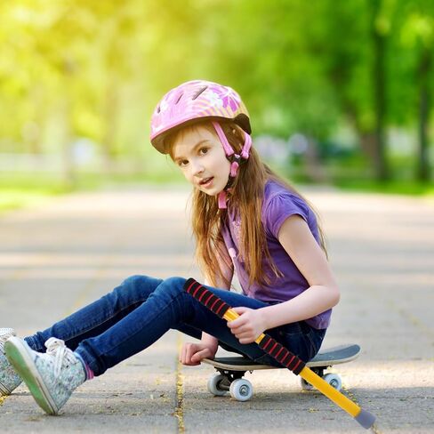 Toddmomy Short Floor Scooter Paddles for Kids Sensory Training and Balance Development 2 Pack Eva Grip Handles for Indoor Motor Skill Exercise and Coordination Enhancement in Kuwait