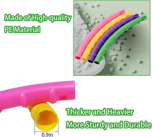 32 Inch Exercise Hoop for Kids& Adults - Colorful Detachable Exercise Hoop with Massage Nodes, Adjustable Fitness Hoop for Family Workout, Weight Loss & Waist Training, Portable Home Gym Equipment in Saudi Arabia