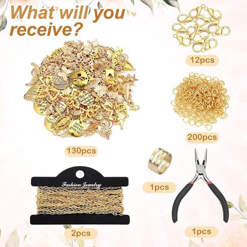 VioraWhite 1 مجموعة DIY سحر الكتاب المقدس صنع عدة، سلاسل الذهب سحر الكتاب المقدس، المشابك جراد البحر وأدوات كاملة، الحرف الدينية المسيحية لأنشطة الكنيسة، هدايا المعمودية الإيمان (النمط الأساسي) in Kuwait