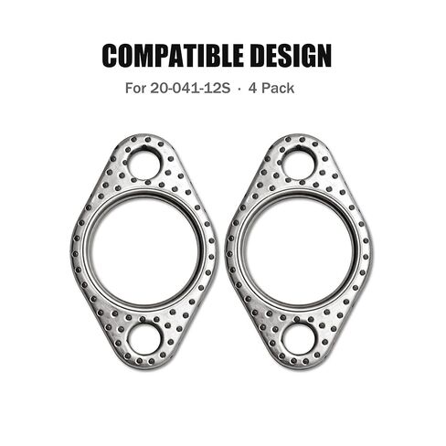 20 041 12-S 2004112S استبدال حشية العادم المتوافقة مع محركات Kohler Courage ذات الأسطوانة الواحدة SV470-SV620، تناسب Cub Cadet RZT LT LTX 1040 1042 1045، تحل محل AYP 532185909، 4 عبوات in Kuwait