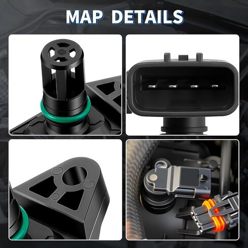 MAP Manifold Absolute Pressure Sensor Fit for 2007 2008 2009 2010 2011 2012 2013 2014 Dodge Ram 2500 Dodge Ram 3500 4921322 AS414 in Kuwait