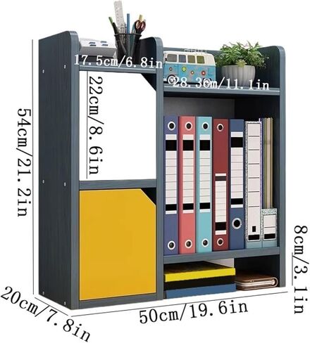 Bookcase Storage Rack Large Capacity Desktop Bookshelf Home Dormitory Density Board Organizer Rack Book Shelf in Saudi Arabia