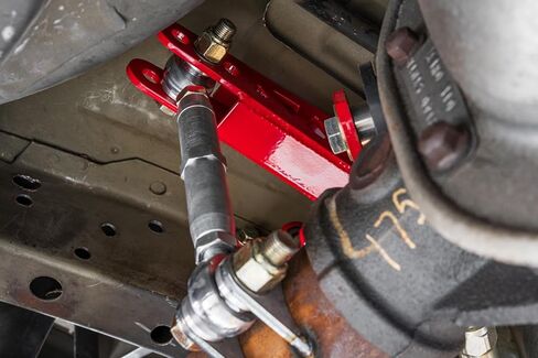 BMR 1979-2004 Ford Mustang 1.375in Rear Weld-on Anti-roll Bar Kit Hollow - Black Hammertone in Saudi Arabia