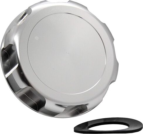 غطاء غاز JS فضي اللون OZ-USA® مع حشية مطاطية متوافقة مع Kawasaki STX JH SX SS TS Jetski SXI 300 440 550 650 750 in Kuwait