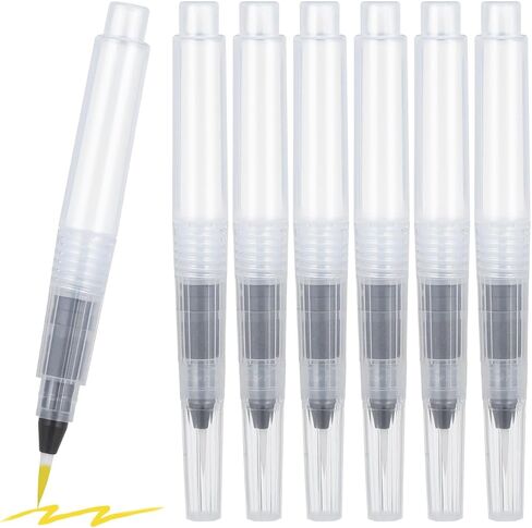 EXCEART 30 Pcs Watercolor Paint Pens Watercolor Painting Pen Water Brush Pens Water Color Brush Pens Markers Bulk Pencils Travel Paint Pointy in Saudi Arabia