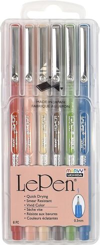 Uchida Le Pen Earth Tone 6 Piece Set in Saudi Arabia