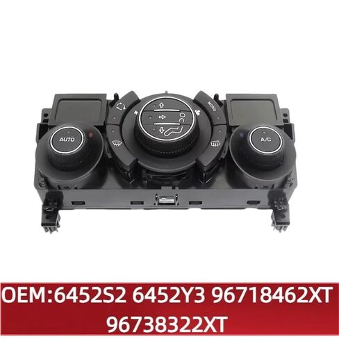 Air Con Switch 6452S2 6452Y3 Compatible with Peugeot for 308 308CC 308SW for RCZ Air Conditioning Panel 96718462XT 96738322XT in Kuwait