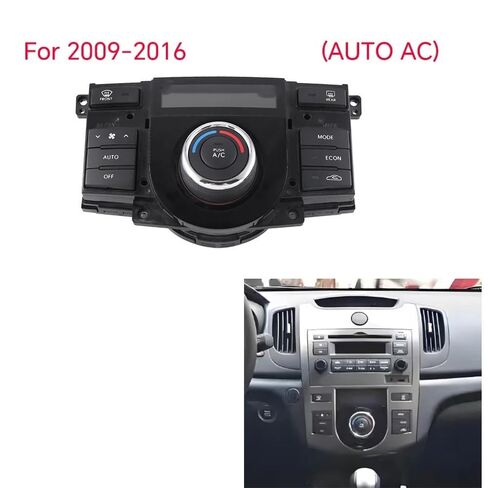 مفتاح Air Con متوافق مع KIA for Forte 2009-2016 AUTO AC تكييف الهواء لوحة التحكم التبديل مقبض تكييف الهواء 972501X200 in Kuwait