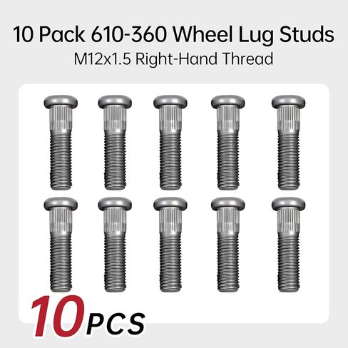 10 Pack 610-360 Wheel Lug Stud- M12x1.5 for Honda Civic Accord Crosstour Odyssey CR-V Pilot Element Clarity HR-V, Acura MDX TL RL TLX RDX, Isuzu Oasis Replaces 90113S84901 in Saudi Arabia