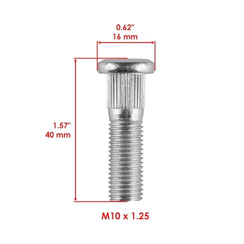 Caltric Rear Wheel Hub Stud Bolt Compatible with Honda Foreman Rubicon 520 TRX520FM6 2020-2023 Qty 8 in Kuwait
