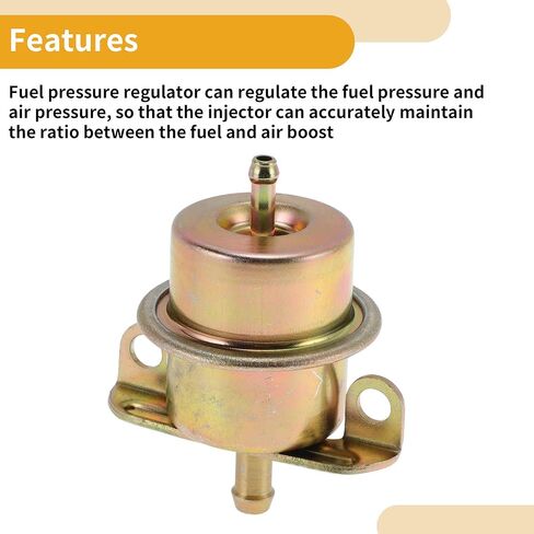 Car Fuel Injection Pressure Regulator for BMW 325 1986-1988 94411019803/PR80 Aluminum Alloy 20-70 Psi Corrosion Resistant 1 Pc in Kuwait
