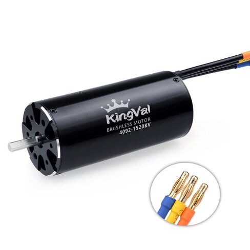 KingVal Replacement 4092 1520KV Brushless Motor with Water Cooling Jacket Unit Compatible with RC Boat in Kuwait