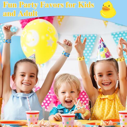 Realspring 100 Pcs Duck Slap Bracelets for Kids Slap Wristbands Bulk for Birthday Goodie Bags Fillers Classroom Prizes Baby Shower Gifts Duck Party Favors in Kuwait