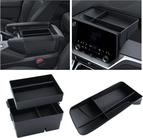 For 2024-2026 L exus TX350/TX350h/TX450h+/TX500h 2PCS Double Layer Center Console Armrest Organizer ABS Materials in Kuwait