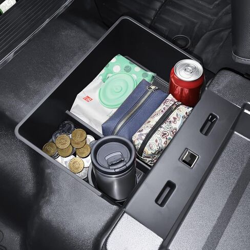HGWEI Underseat Storage Organizer Compatible with 2015-2026 Ford F150 and 2017-2026 F250 F350 F450 Accessories - Front Console Center with 40/20/40 Jump Seat Cup Holder Replacement Tray in Kuwait