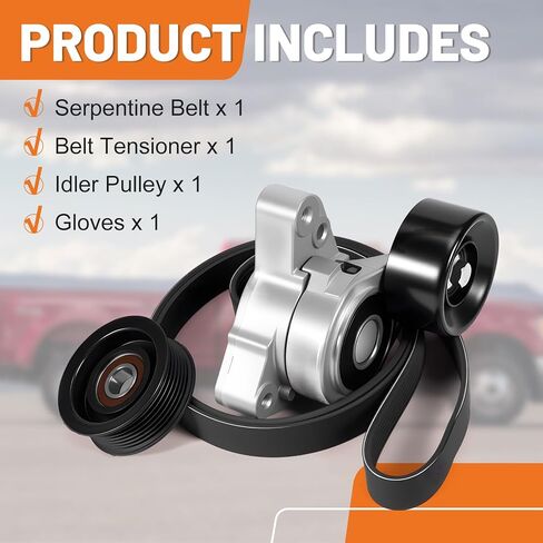 90K-38278D Drive Belt Tensioner Idler Pulley Kit Fits for Honda CRV CR-V 4 Cyl 2.4L 2012-2014 Replace Part 38278, 36769, K070663 Complete Kit in Kuwait