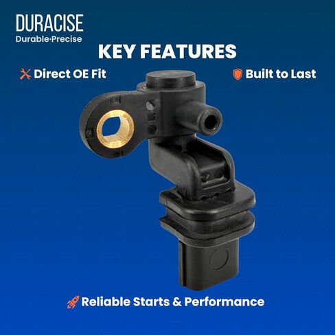 مستشعر موضع العمود المرفقي للمحرك من DURACISE متوافق مع 2001-2005 Honda Civic L4 1.7L، 2001-2005 Acura EL L4 1.7L، استبدال #37500-PLC-005، 37500-PLC-015، PC477، 5S1767، 907-731، SS11169، CPS0263 in Kuwait