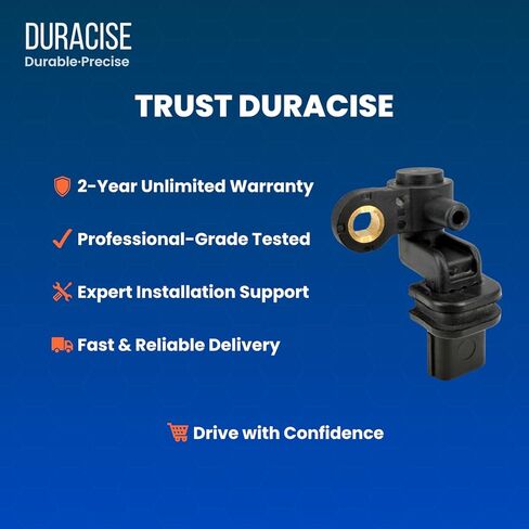 مستشعر موضع العمود المرفقي للمحرك من DURACISE متوافق مع 2001-2005 Honda Civic L4 1.7L، 2001-2005 Acura EL L4 1.7L، استبدال #37500-PLC-005، 37500-PLC-015، PC477، 5S1767، 907-731، SS11169، CPS0263 in Kuwait
