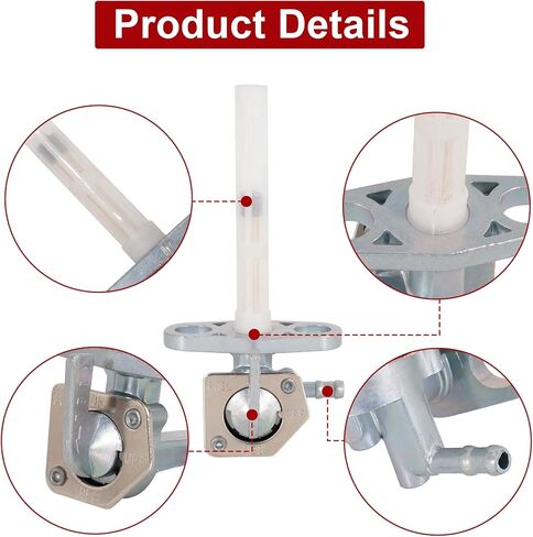 RUTU 16950-GCF-671 Fuel Petcock Valve with Fuel Filter for Honda XR50R XR70R XR80R XR100R CRF50F CRF70F CRF80F CRF100F CRF150F CRF230F ATV Dirt Bike 16950-GEL-701 16950-GN1-871 in Kuwait