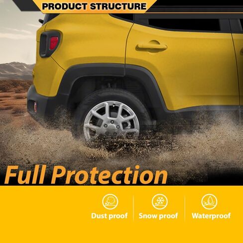 ANDPLAY Rear Door Molding Fender Flare Trim Compatible with Jeep Renegade 2015-2023 Fender Flares Wheel Opening Panel 5XB66LXHAA, CH1791104 Right Passenger Side in Kuwait