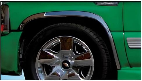 QAA Is Compatible With 2000-2006 Chevrolet Tahoe, 2000-2006 GMC Yukon 4 Piece Molded Stainless Steel Wheel Well Fender Trim Molding, 2" Width, No Factory Flares WZ40195 in Saudi Arabia