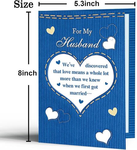 Fathers Day Card for Husband, Fathers Day Card Gift from wife, Father's Day Decoration for Husband in Saudi Arabia