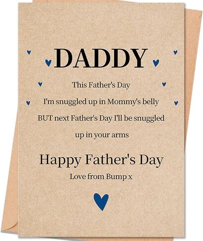 Fathers Day Card for Husband, Fathers Day Card Gift from wife, Father's Day Decoration for Husband in Saudi Arabia