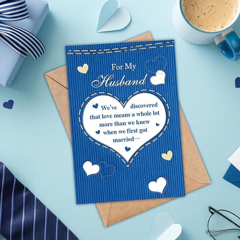 Fathers Day Card for Husband, Fathers Day Card Gift from wife, Father's Day Decoration for Husband in Saudi Arabia