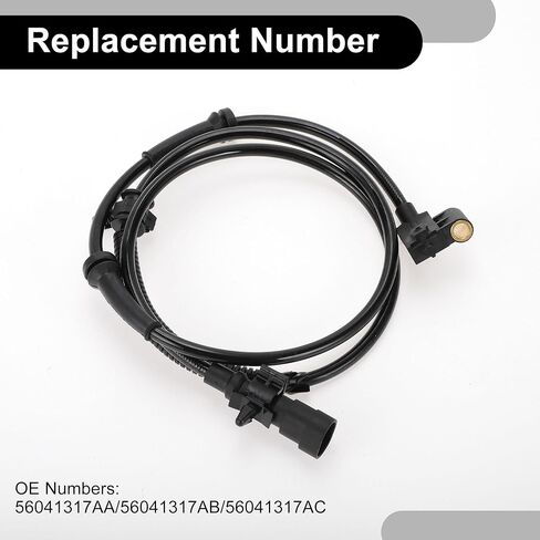 ABS Wheel Speed Senor No.56041317AA/56041317AB/56041317AC Front Left ABS Sensor Anti-Lock Braking System Sensor for Jeep Grand Cherokee 1999-2004 in Kuwait