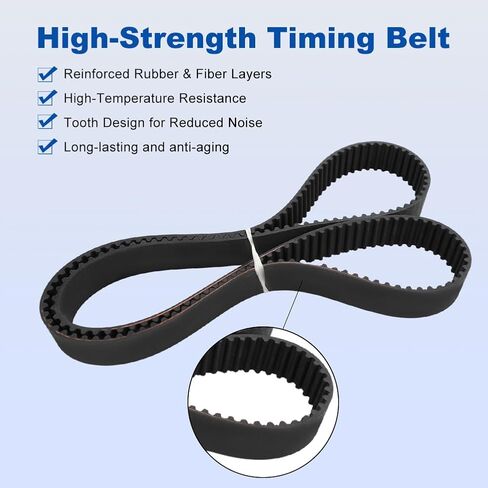 Engine Timing Belt Kit with Water Pump Compatible with Chrysler Sebring 2001-2004 Dodge Stratus 2001-2004 Mitsubishi Eclipse 2000-2004 Mitsubishi Galant 2000-2003 3.0L Replacement for APTBK555 in Kuwait