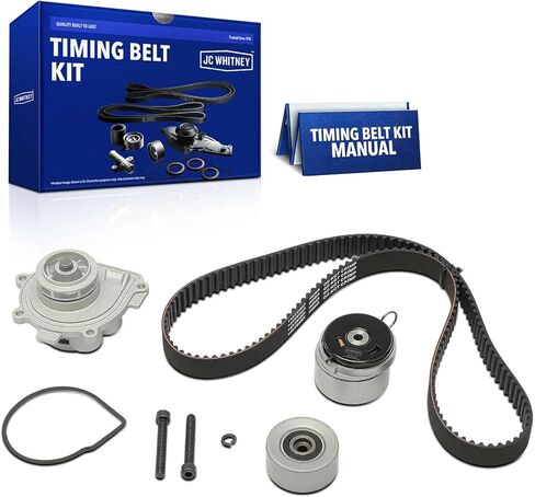 JC Whitney JFBAJCWTBK00165 Engine Timing Belt Kit with Water Pump - Compatible with Chevrolet Cruze 11-16, Sonic 12-18, Aveo 09-11, Aveo5 09-11, Cruze Limited 2016-1.6L 1.8L in Kuwait