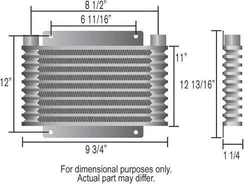 Derale 33605 18 Row Plate & Fin Cooler (1/2" FPT) in Kuwait