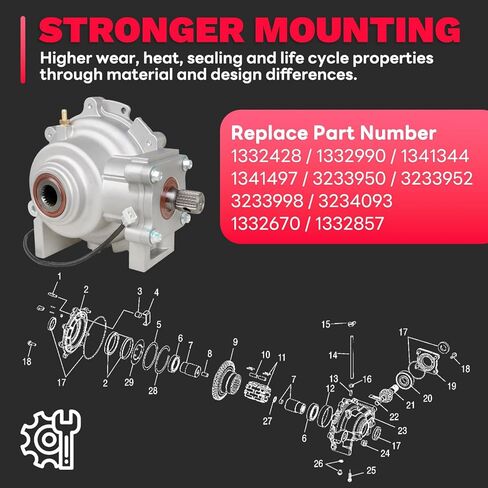 1332990 ترس تفاضلي أمامي مطور متوافق مع Polaris ATV/UTV Sportsman، Ranger، Magnum/ATP Series استبدال 1332428 1341344 1341497 3233950 in Kuwait