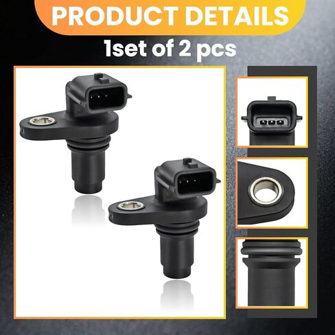 Camshaft Position Sensor 2-Pack Compatible with Altima Maxima Murano Rogue Sentra 350Z G37 2.5L 3.5L 3.8L V6 Engine, Replace OE 237313JT7B 237311CA1A 23731JA11A 237311KC1A, Cam Sensor Set in Kuwait