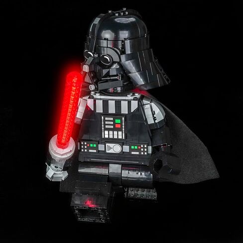 BrickBling LED Light Compatible with Lego Up-Scaled Darth Vader Minifigure, Creative Lights Compatible with Lego 75461 for Adult -Excluding Model in Kuwait