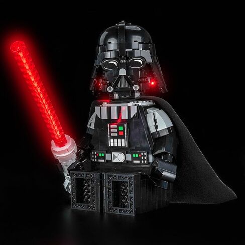 BrickBling LED Light Compatible with Lego Up-Scaled Darth Vader Minifigure, Creative Lights Compatible with Lego 75461 for Adult -Excluding Model in Kuwait